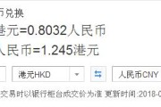 人民币100兑汇港币(人民币兑港币100兑多少啊)